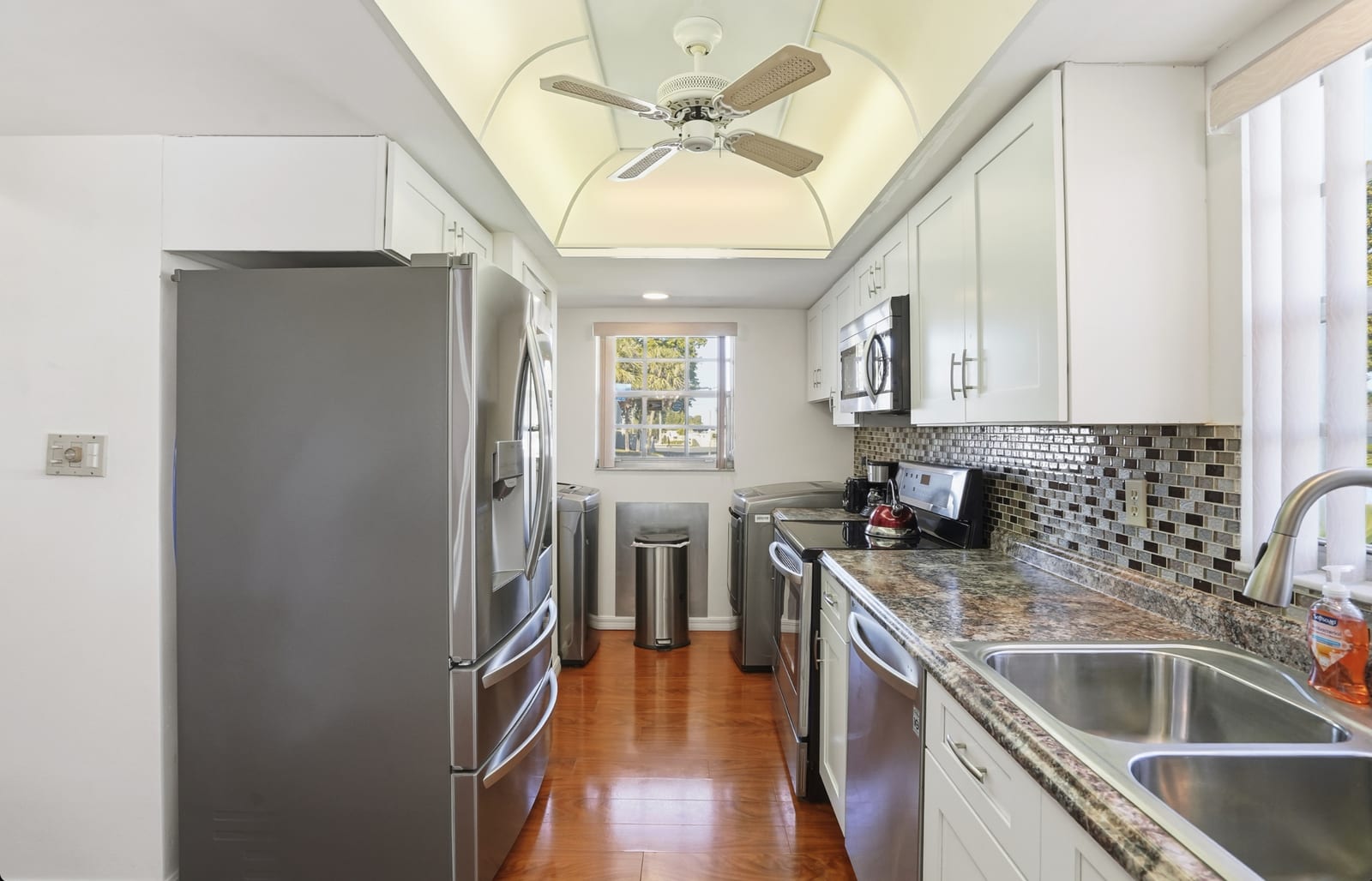 Bradenton - Modern white galley kitchen